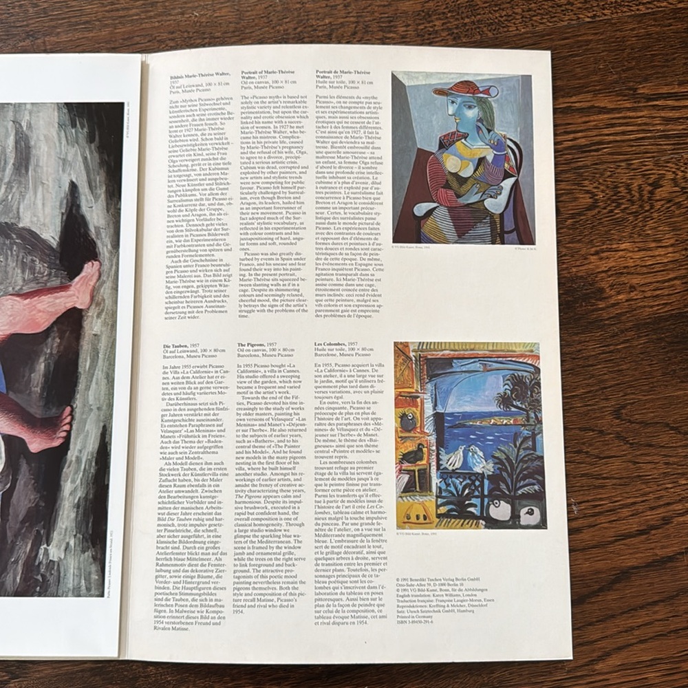 Pablo Picasso Art Posterbook by Taschen 1991 ~ Vintage Art - Picture 5 of 17